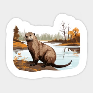 River Otter Sticker